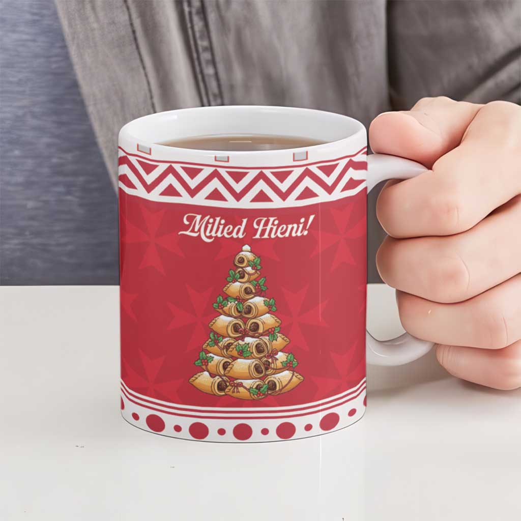 Traditional Maltese Imqaret Pastry Ceramic Mug Malta Imqaret Christmas Tree - Wonder Print Shop