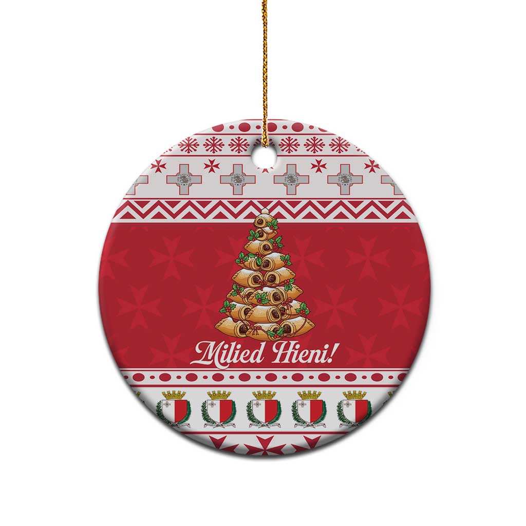 Traditional Maltese Imqaret Pastry Ceramic Ornament Malta Imqaret Christmas Tree - Wonder Print Shop