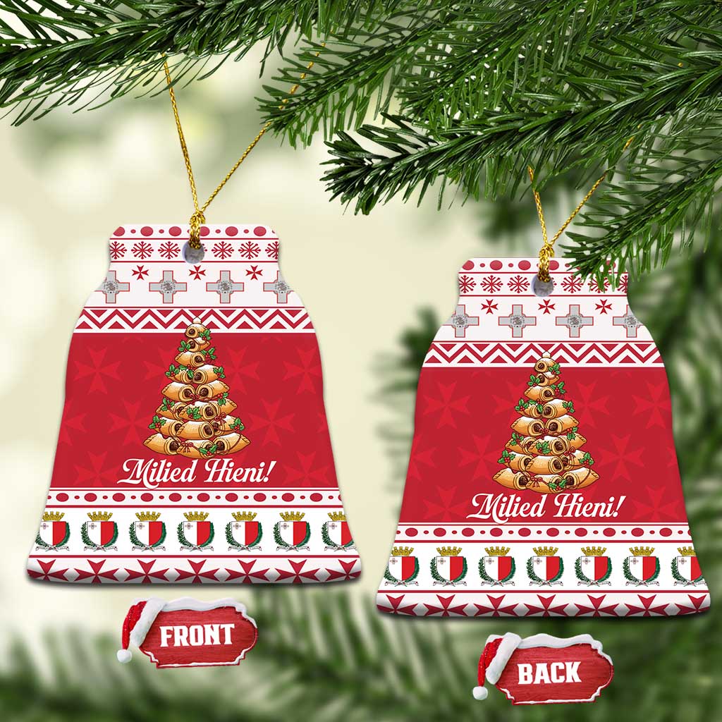 Traditional Maltese Imqaret Pastry Ceramic Ornament Malta Imqaret Christmas Tree - Wonder Print Shop