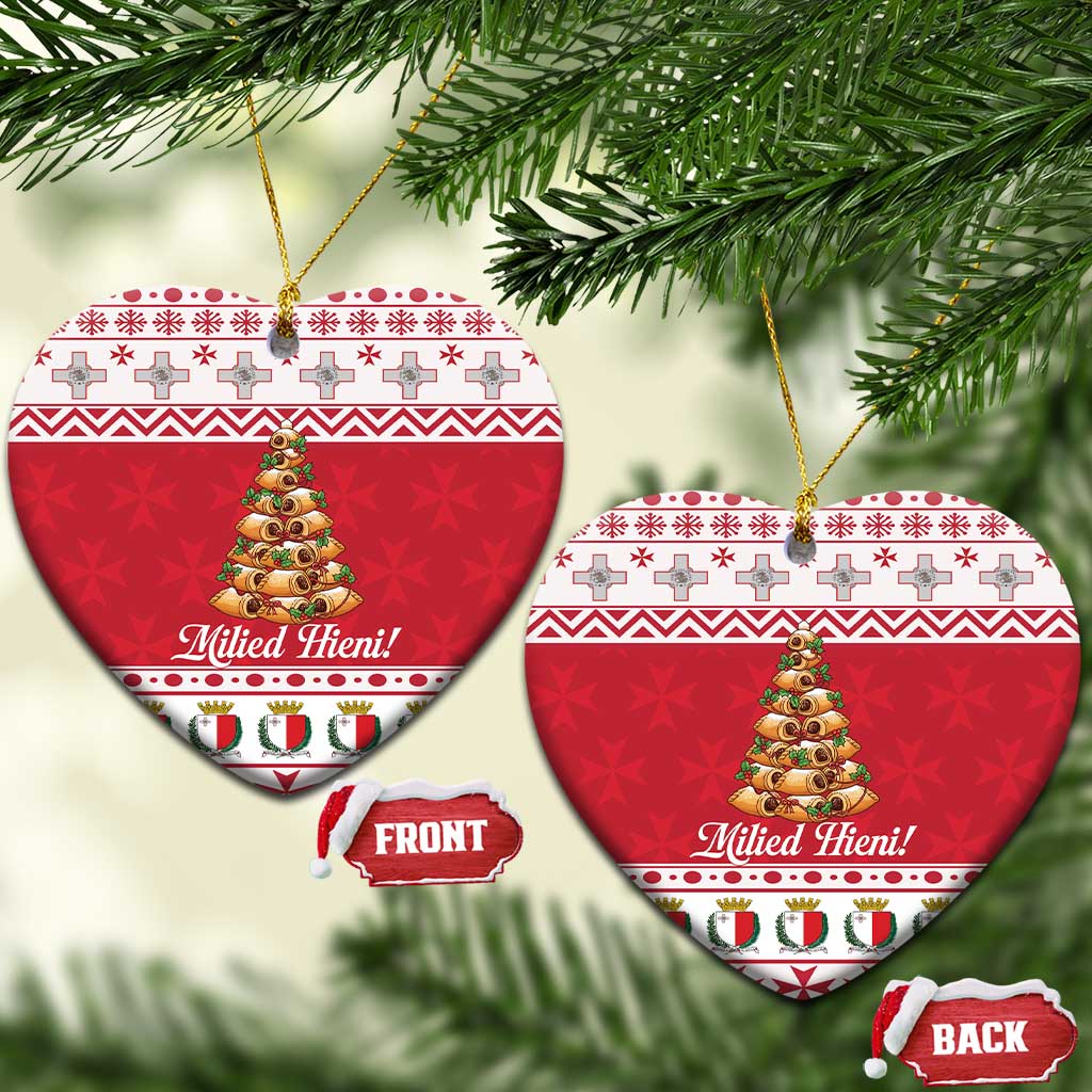 Traditional Maltese Imqaret Pastry Ceramic Ornament Malta Imqaret Christmas Tree - Wonder Print Shop