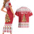 Traditional Maltese Imqaret Pastry Couples Matching Short Sleeve Bodycon Dress and Hawaiian Shirt Malta Imqaret Christmas Tree - Wonder Print Shop