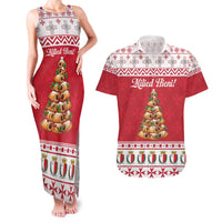 Traditional Maltese Imqaret Pastry Couples Matching Tank Maxi Dress and Hawaiian Shirt Malta Imqaret Christmas Tree - Wonder Print Shop