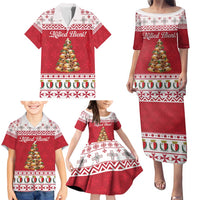 Traditional Maltese Imqaret Pastry Family Matching Puletasi and Hawaiian Shirt Malta Imqaret Christmas Tree - Wonder Print Shop