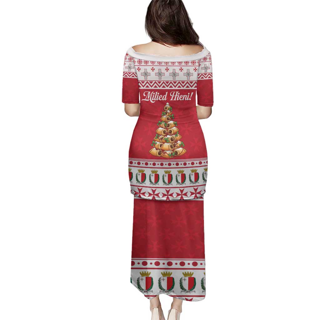 Traditional Maltese Imqaret Pastry Family Matching Puletasi and Hawaiian Shirt Malta Imqaret Christmas Tree - Wonder Print Shop