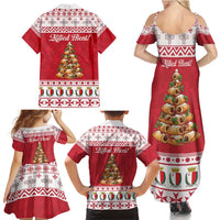 Traditional Maltese Imqaret Pastry Family Matching Summer Maxi Dress and Hawaiian Shirt Malta Imqaret Christmas Tree - Wonder Print Shop