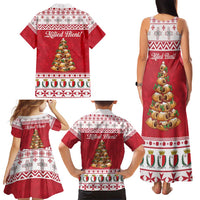Traditional Maltese Imqaret Pastry Family Matching Tank Maxi Dress and Hawaiian Shirt Malta Imqaret Christmas Tree - Wonder Print Shop
