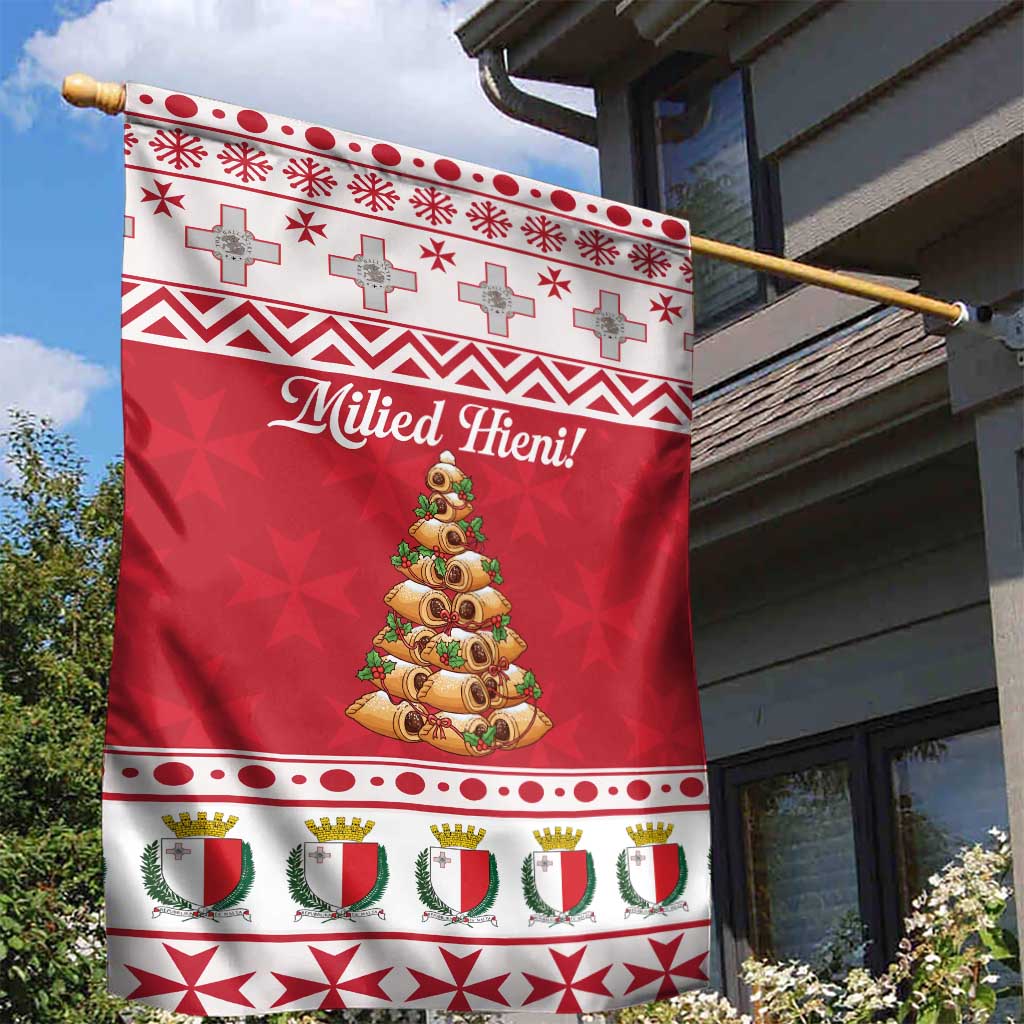 Traditional Maltese Imqaret Pastry Garden Flag Malta Imqaret Christmas Tree - Wonder Print Shop