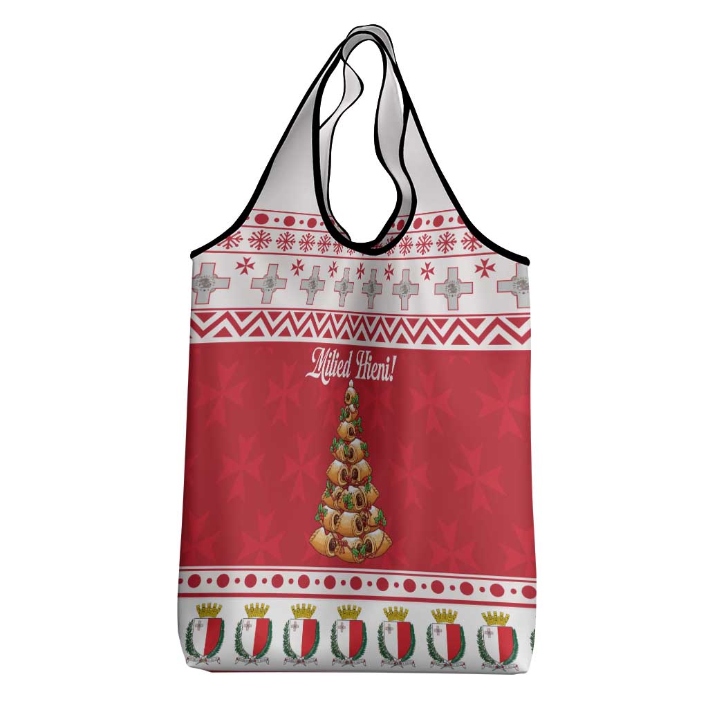 Traditional Maltese Imqaret Pastry Grocery Bag Malta Imqaret Christmas Tree - Wonder Print Shop
