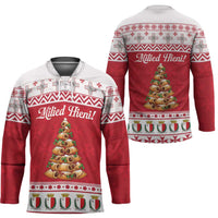 Traditional Maltese Imqaret Pastry Hockey Jersey Malta Imqaret Christmas Tree - Wonder Print Shop