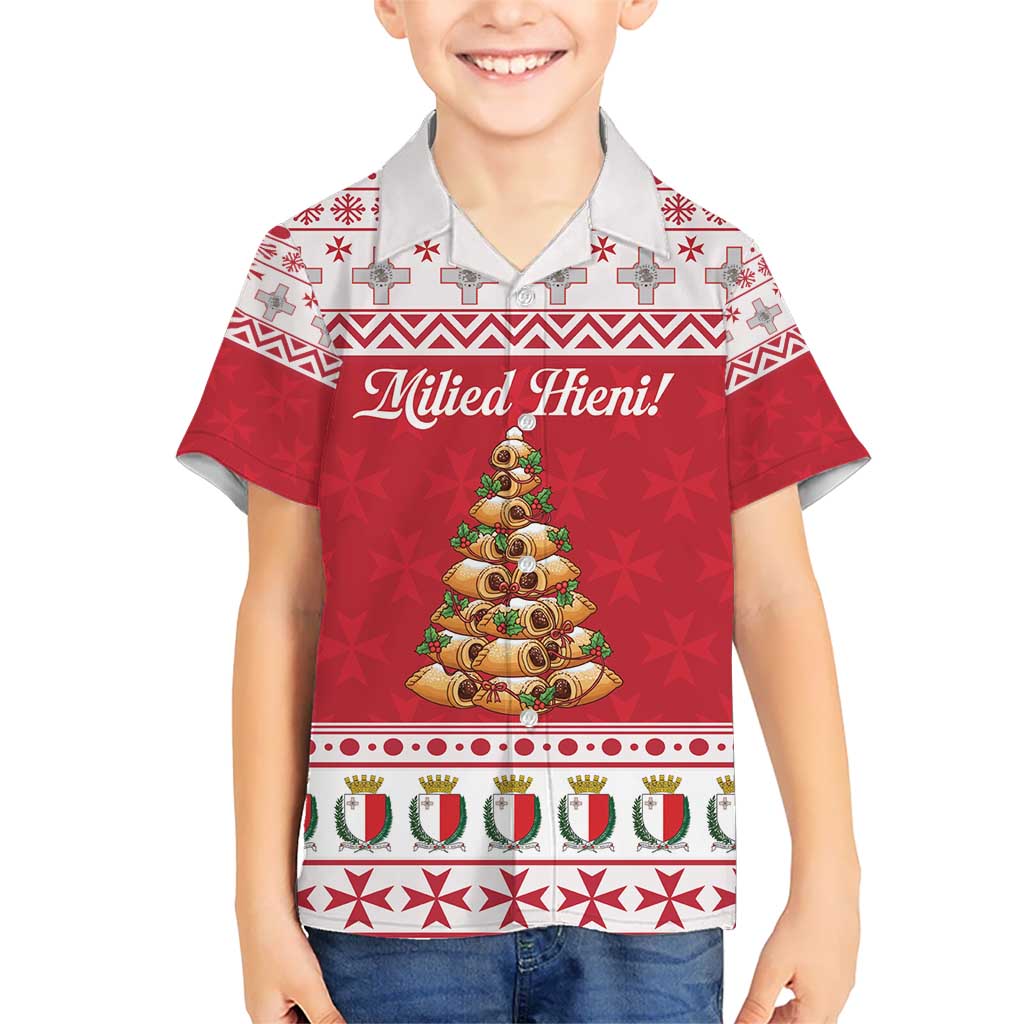 Traditional Maltese Imqaret Pastry Kid Hawaiian Shirt Malta Imqaret Christmas Tree - Wonder Print Shop
