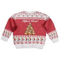 Traditional Maltese Imqaret Pastry Kid Ugly Christmas Sweater Malta Imqaret Christmas Tree - Wonder Print Shop
