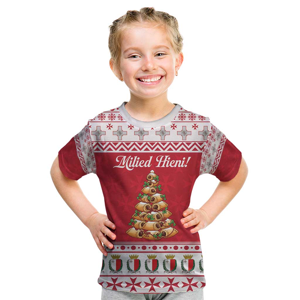 Traditional Maltese Imqaret Pastry Kid T Shirt Malta Imqaret Christmas Tree - Wonder Print Shop