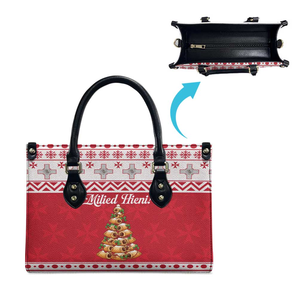 Traditional Maltese Imqaret Pastry Leather Bag Malta Imqaret Christmas Tree - Wonder Print Shop
