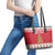 Traditional Maltese Imqaret Pastry Leather Tote Bag Malta Imqaret Christmas Tree - Wonder Print Shop