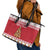 Traditional Maltese Imqaret Pastry Leather Tote Bag Malta Imqaret Christmas Tree - Wonder Print Shop