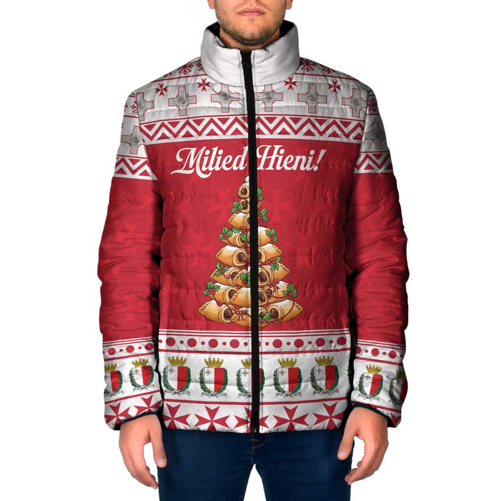 Traditional Maltese Imqaret Pastry Padded Jacket Malta Imqaret Christmas Tree - Wonder Print Shop