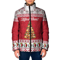 Traditional Maltese Imqaret Pastry Padded Jacket Malta Imqaret Christmas Tree - Wonder Print Shop