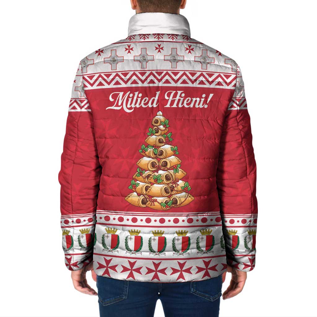 Traditional Maltese Imqaret Pastry Padded Jacket Malta Imqaret Christmas Tree - Wonder Print Shop