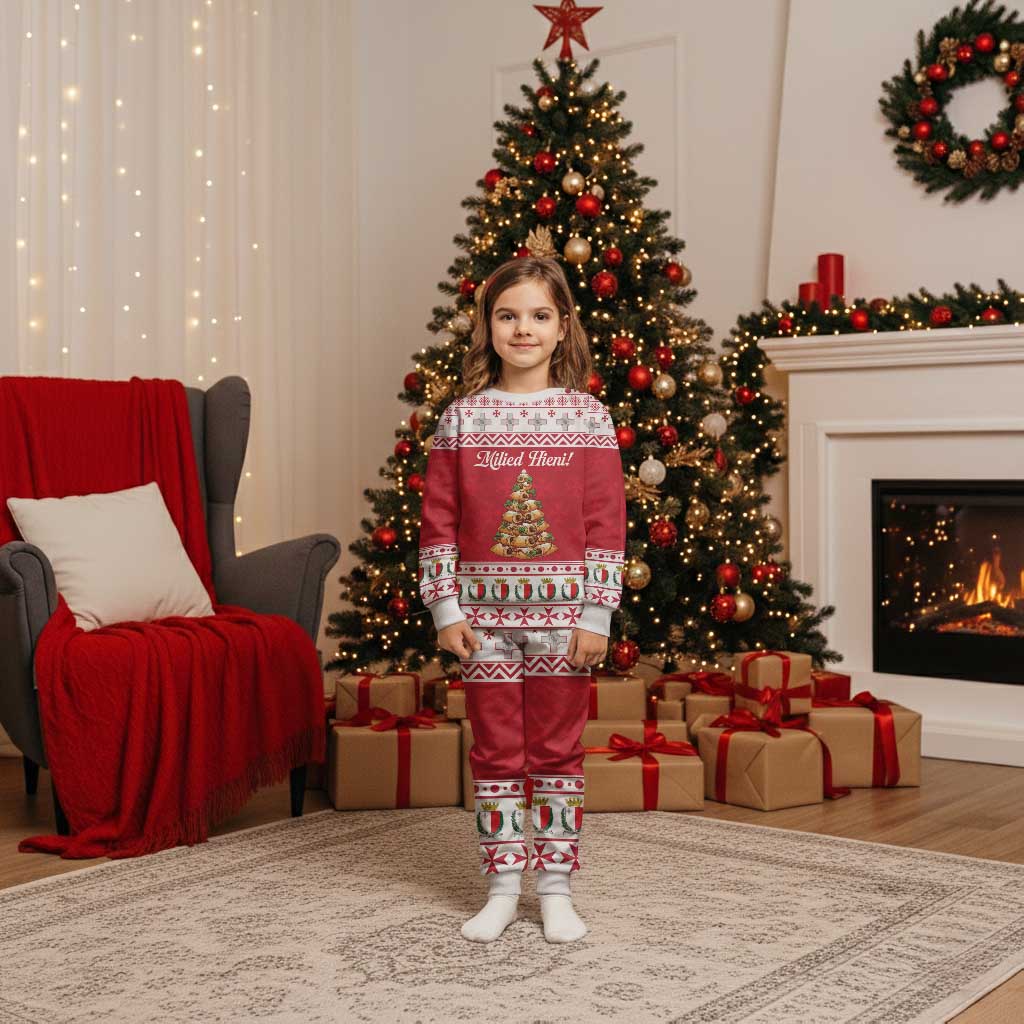 Traditional Maltese Imqaret Pastry Christmas Pajama Set Malta Imqaret Christmas Tree - Wonder Print Shop