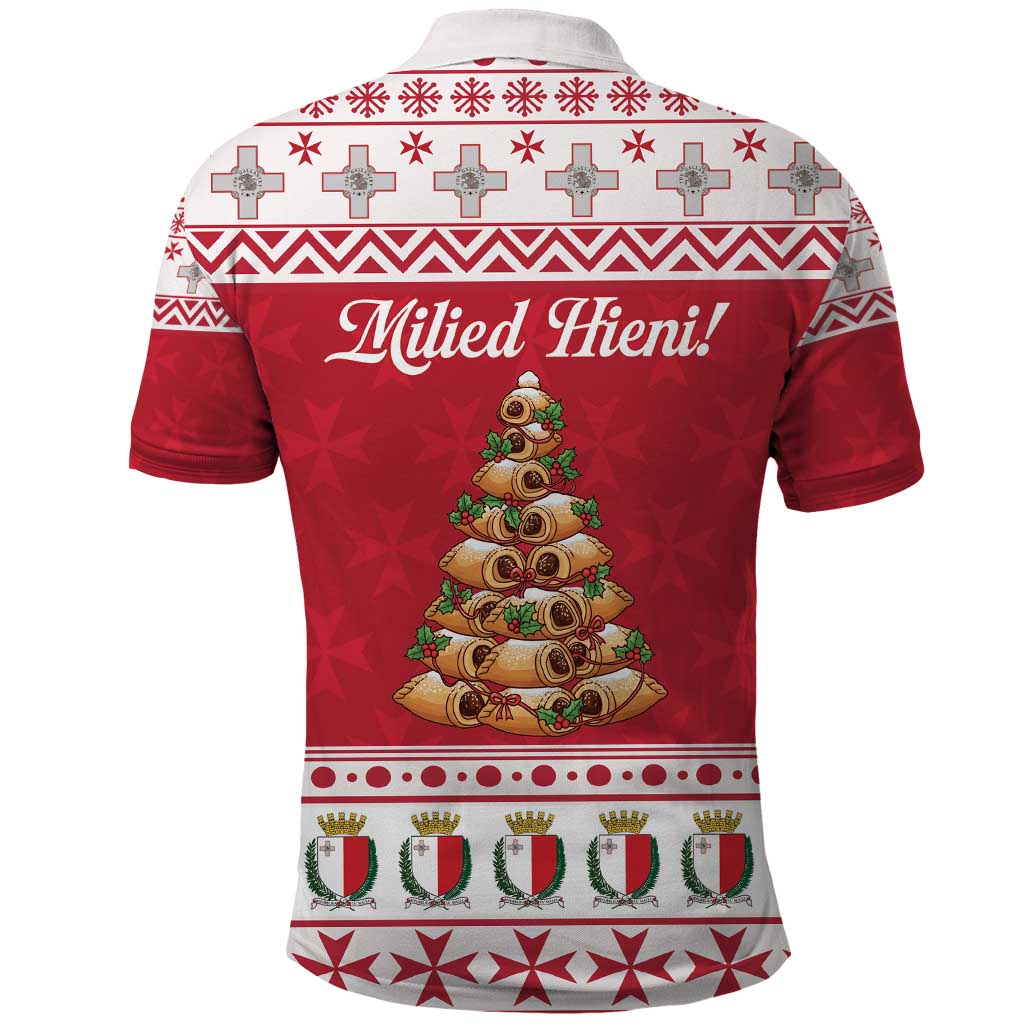 Traditional Maltese Imqaret Pastry Polo Shirt Malta Imqaret Christmas Tree - Wonder Print Shop