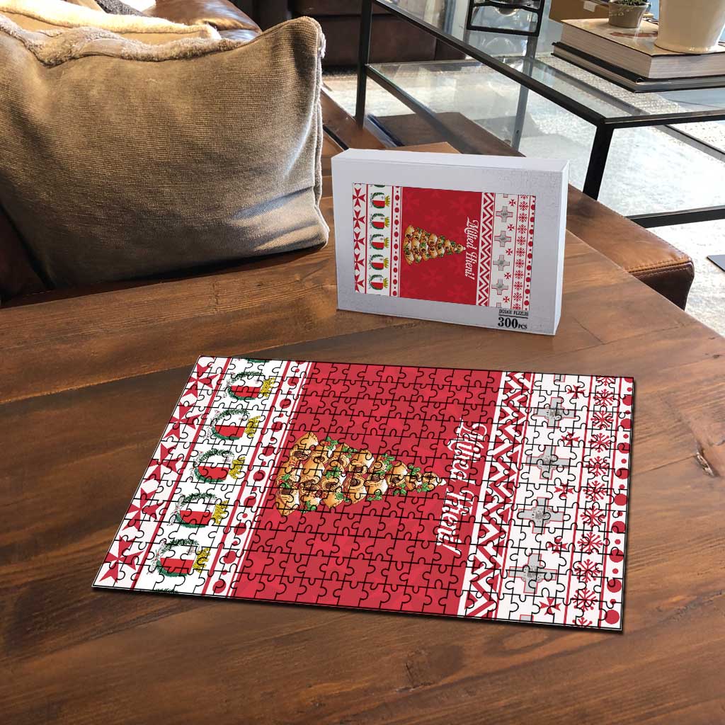 Traditional Maltese Imqaret Pastry Puzzle Malta Imqaret Christmas Tree - Wonder Print Shop