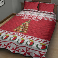 Traditional Maltese Imqaret Pastry Quilt Bed Set Malta Imqaret Christmas Tree - Wonder Print Shop