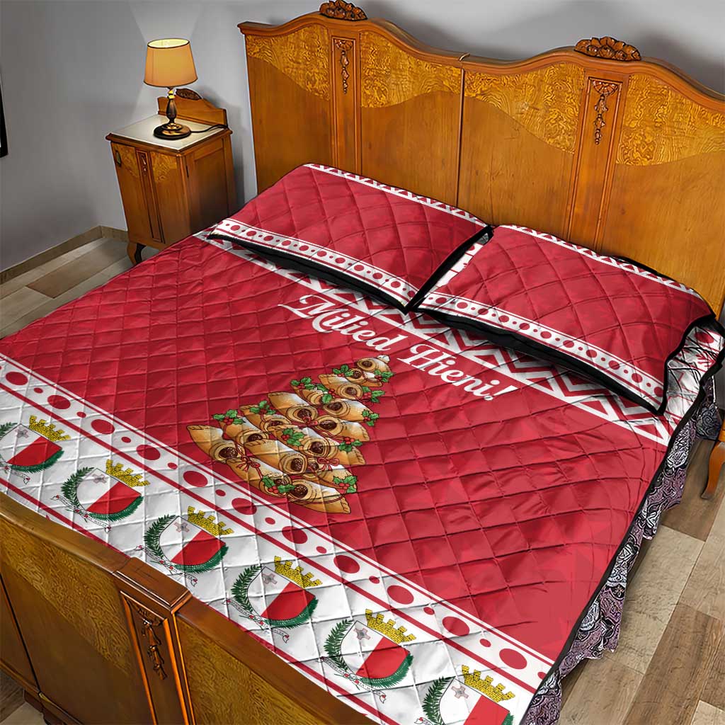 Traditional Maltese Imqaret Pastry Quilt Bed Set Malta Imqaret Christmas Tree - Wonder Print Shop