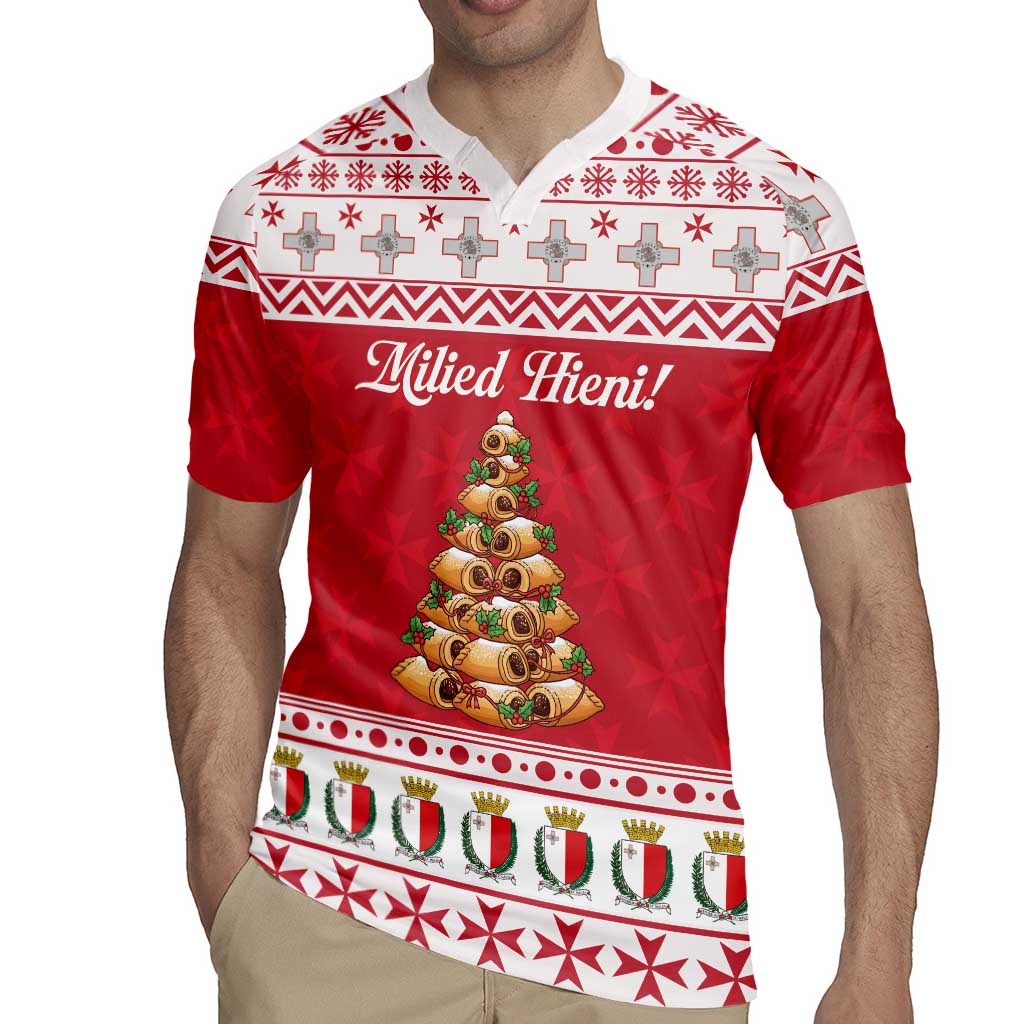 Traditional Maltese Imqaret Pastry Rugby Jersey Malta Imqaret Christmas Tree - Wonder Print Shop