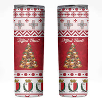 Traditional Maltese Imqaret Pastry Skinny Tumbler Malta Imqaret Christmas Tree - Wonder Print Shop