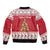 Traditional Maltese Imqaret Pastry Sleeve Zip Bomber Jacket Malta Imqaret Christmas Tree - Wonder Print Shop