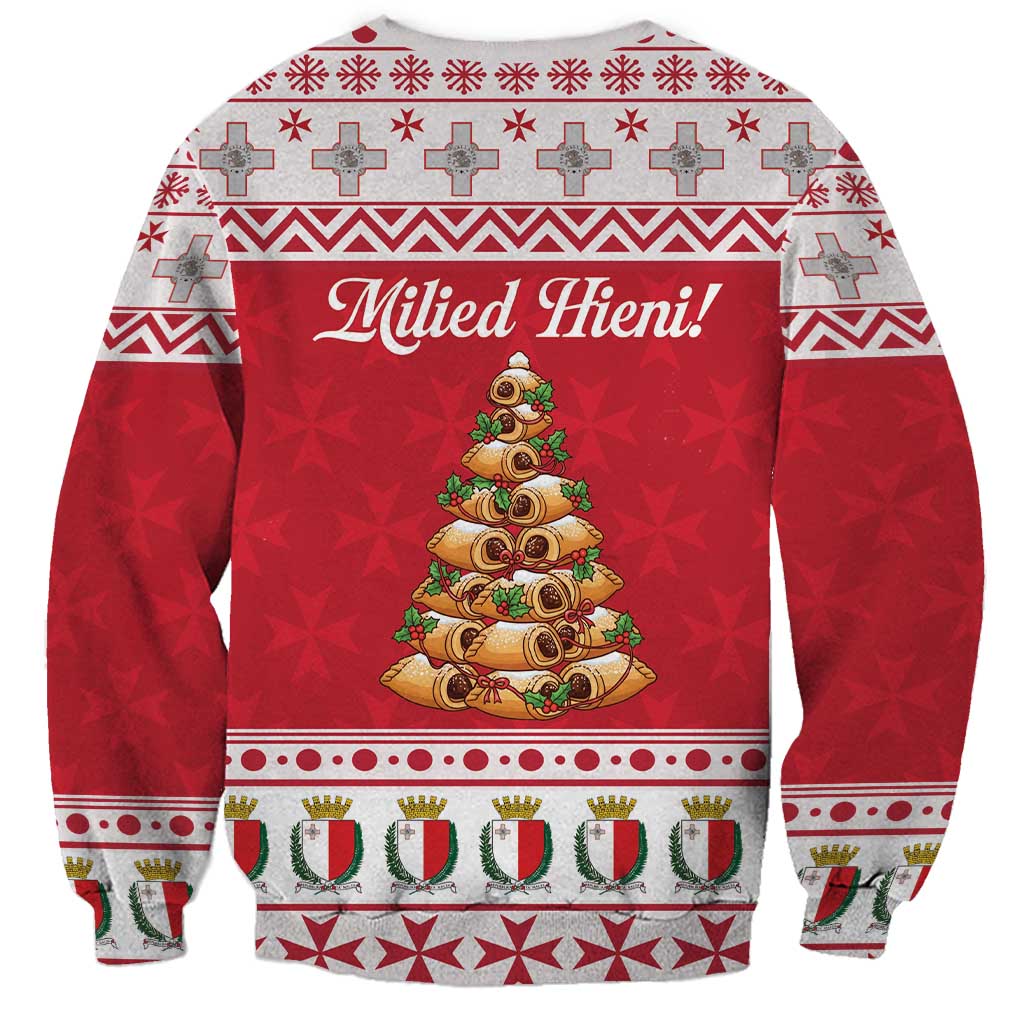 Traditional Maltese Imqaret Pastry Sweatshirt Malta Imqaret Christmas Tree - Wonder Print Shop