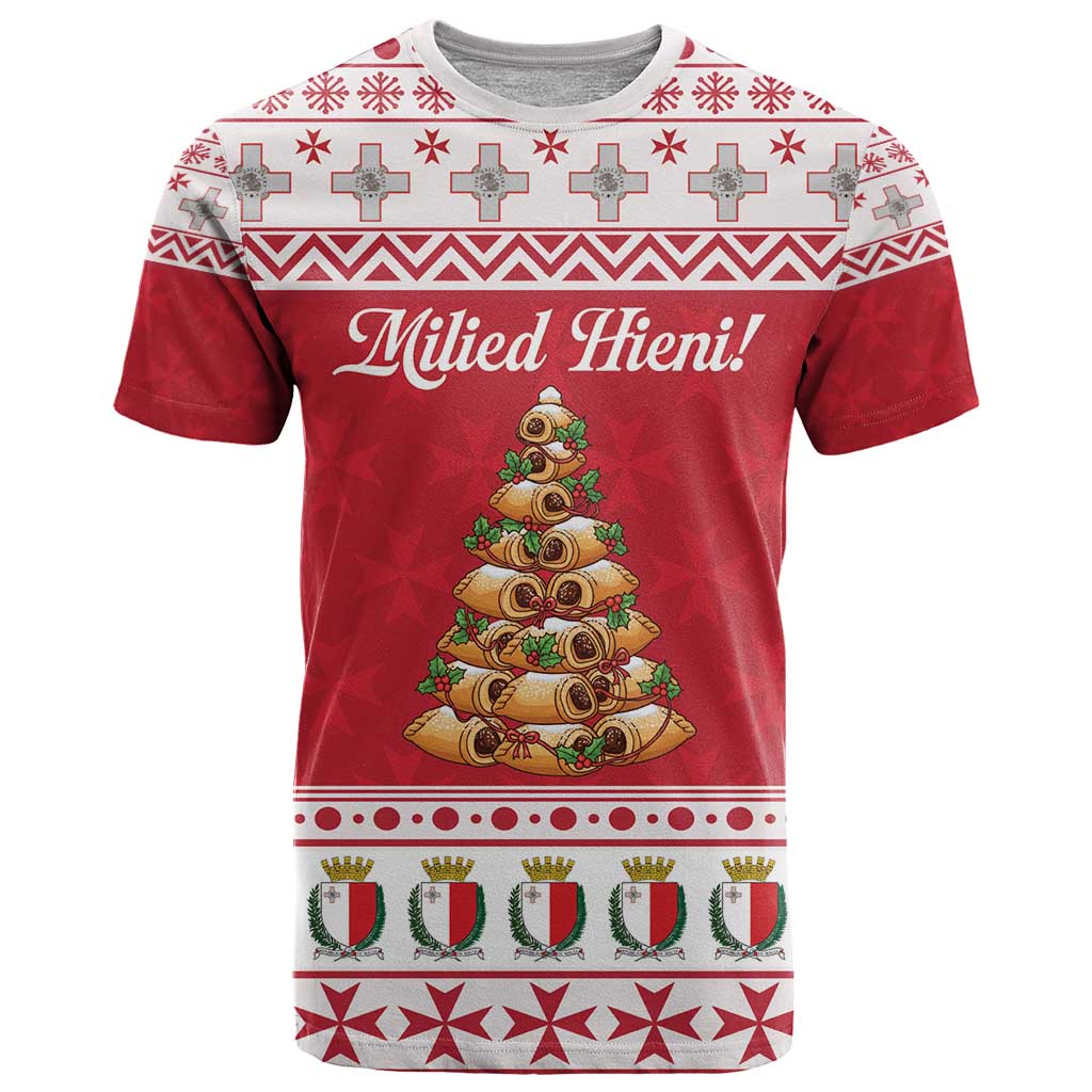 Traditional Maltese Imqaret Pastry T Shirt Malta Imqaret Christmas Tree - Wonder Print Shop