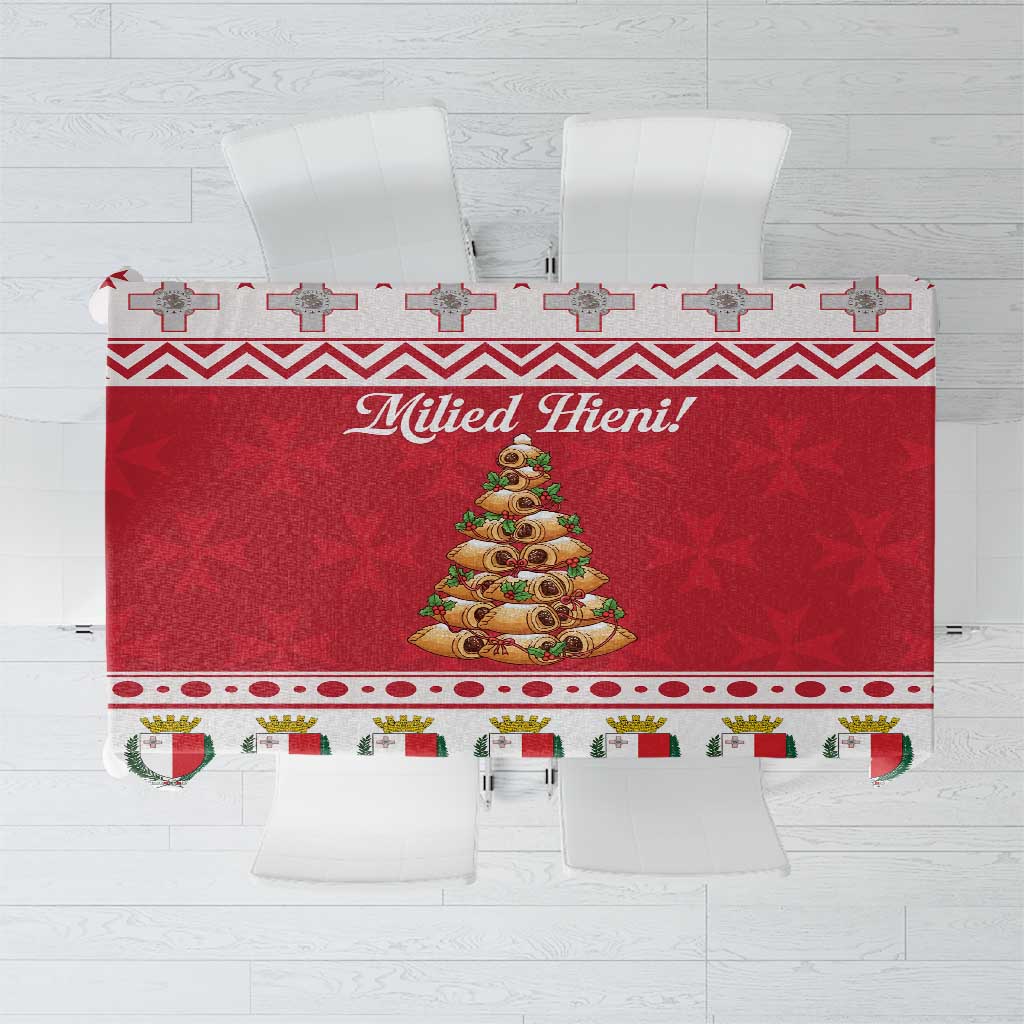 Traditional Maltese Imqaret Pastry Tablecloth Malta Imqaret Christmas Tree - Wonder Print Shop