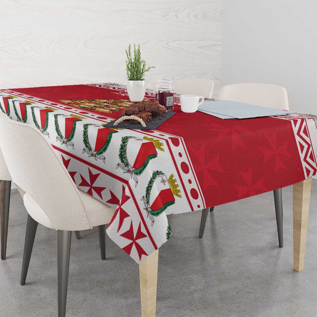 Traditional Maltese Imqaret Pastry Tablecloth Malta Imqaret Christmas Tree - Wonder Print Shop
