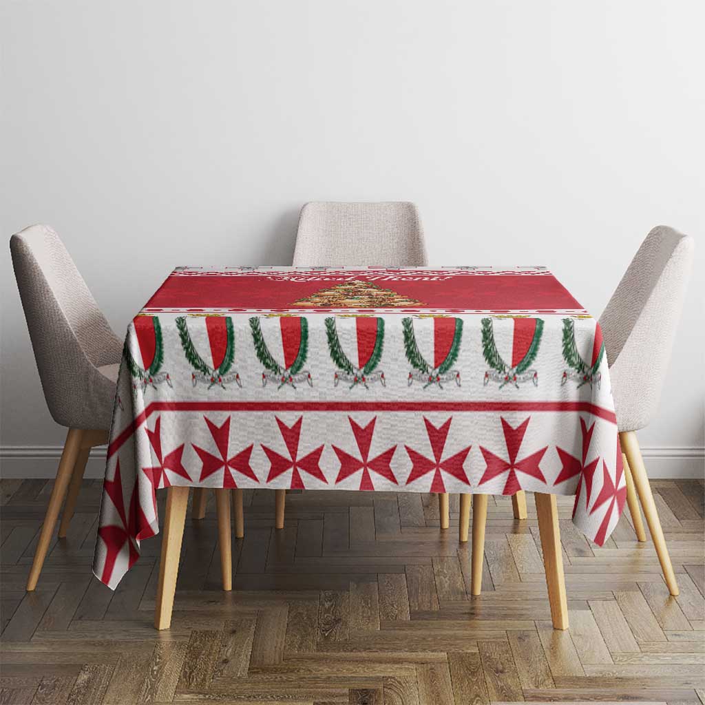 Traditional Maltese Imqaret Pastry Tablecloth Malta Imqaret Christmas Tree - Wonder Print Shop