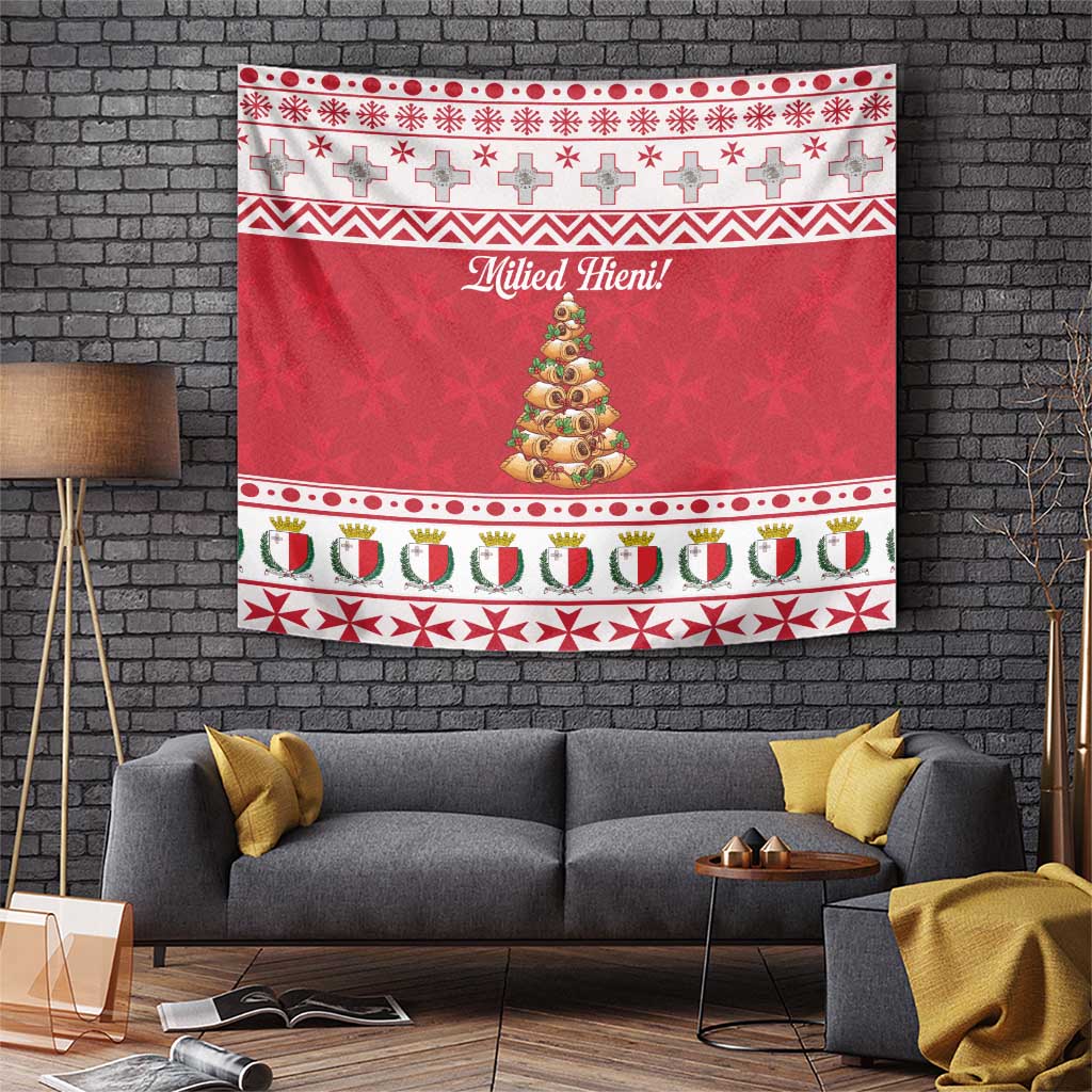 Traditional Maltese Imqaret Pastry Tapestry Malta Imqaret Christmas Tree - Wonder Print Shop