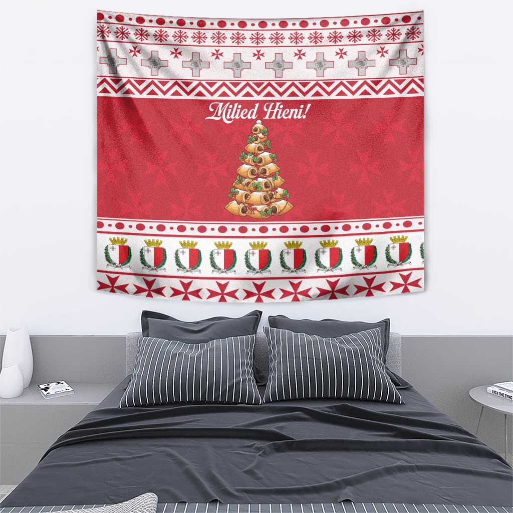 Traditional Maltese Imqaret Pastry Tapestry Malta Imqaret Christmas Tree - Wonder Print Shop