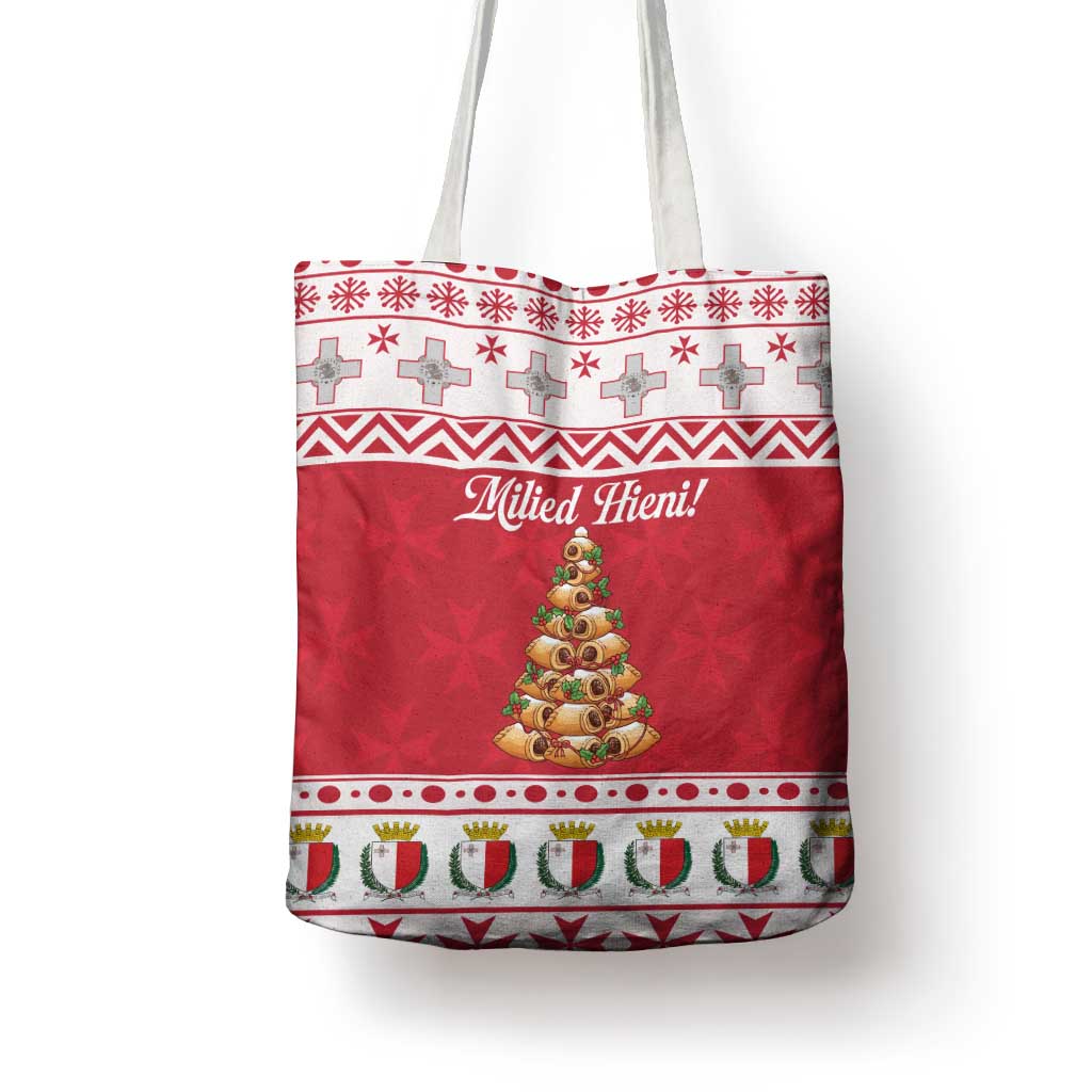 Traditional Maltese Imqaret Pastry Tote Bag Malta Imqaret Christmas Tree - Wonder Print Shop