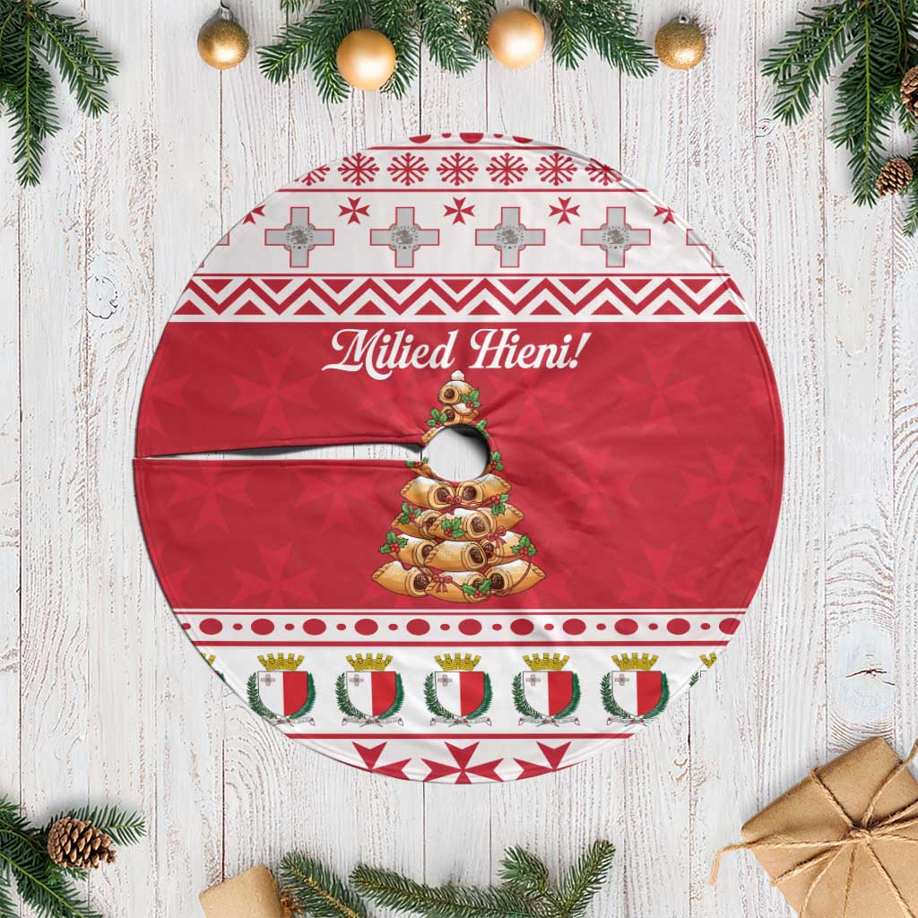 Traditional Maltese Imqaret Pastry Tree Skirt Malta Imqaret Christmas Tree - Wonder Print Shop