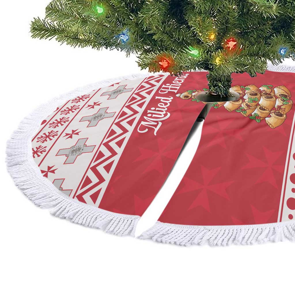Traditional Maltese Imqaret Pastry Tree Skirt Malta Imqaret Christmas Tree - Wonder Print Shop