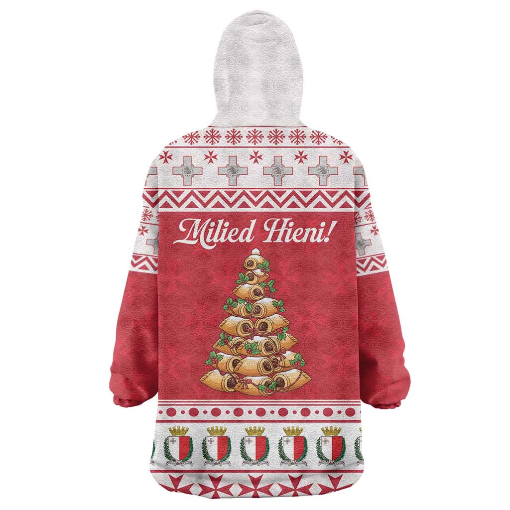 Traditional Maltese Imqaret Pastry Wearable Blanket Hoodie Malta Imqaret Christmas Tree - Wonder Print Shop
