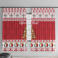 Traditional Maltese Imqaret Pastry Window Curtain Malta Imqaret Christmas Tree - Wonder Print Shop