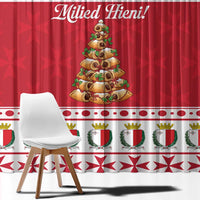 Traditional Maltese Imqaret Pastry Window Curtain Malta Imqaret Christmas Tree - Wonder Print Shop