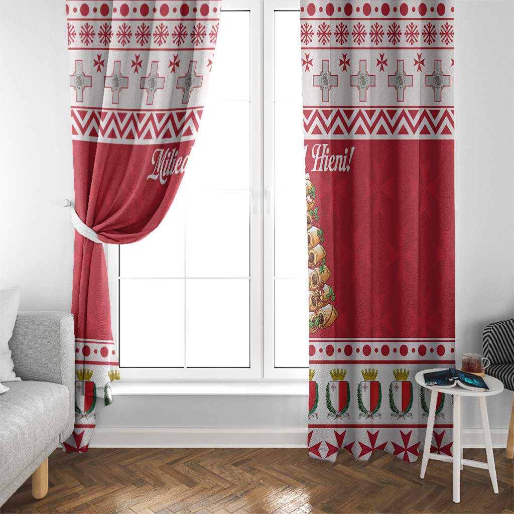 Traditional Maltese Imqaret Pastry Window Curtain Malta Imqaret Christmas Tree - Wonder Print Shop