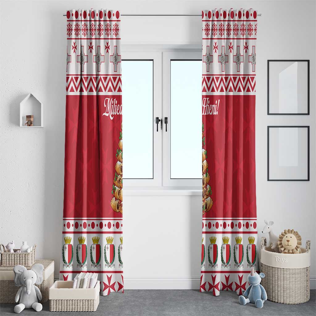 Traditional Maltese Imqaret Pastry Window Curtain Malta Imqaret Christmas Tree - Wonder Print Shop