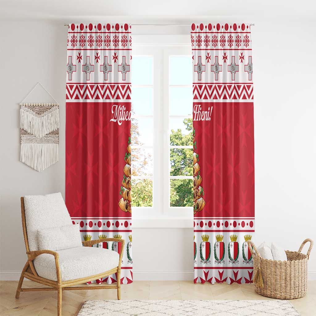 Traditional Maltese Imqaret Pastry Window Curtain Malta Imqaret Christmas Tree - Wonder Print Shop