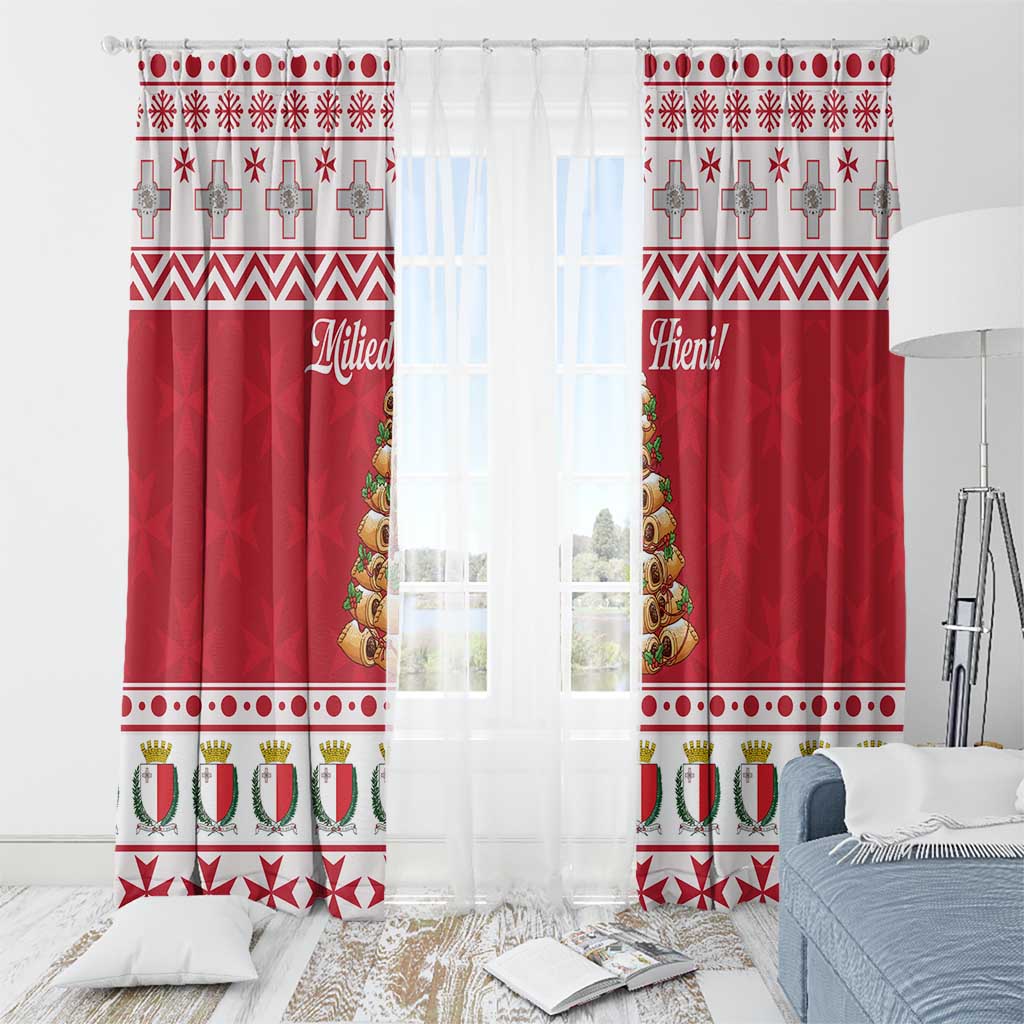 Traditional Maltese Imqaret Pastry Window Curtain Malta Imqaret Christmas Tree - Wonder Print Shop