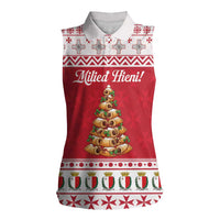 Traditional Maltese Imqaret Pastry Women Sleeveless Polo Shirt Malta Imqaret Christmas Tree - Wonder Print Shop