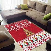 Cute Maltese Imqaret Pastry Christmas Area Rug Christmas Joy in Malta - Wonder Print Shop