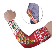 Cute Maltese Imqaret Pastry Christmas Arm Sleeves Christmas Joy in Malta - Wonder Print Shop